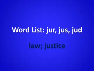 Law and Justice: Exploring the Roots and Concepts
