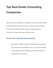 Top Real Estate Consulting Companies