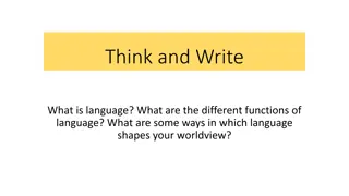 The Power of Language: Influence and Perception