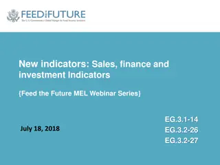 New Sales, Finance, and Investment Indicators for Better Data Collection and Reporting