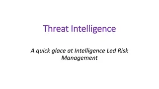 Threat Intelligence for Effective Risk Management