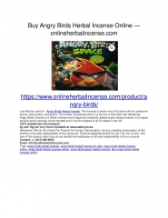Buy Angry Birds Herbal Incense Online — onlineherbalincense.com