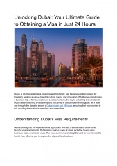 Unlocking Dubai_ Your Ultimate Guide to Obtaining a Visa in Just 24 Hours