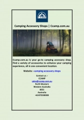 camping accessory shops
