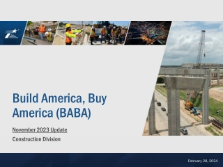 Build America, Buy America (BABA)
