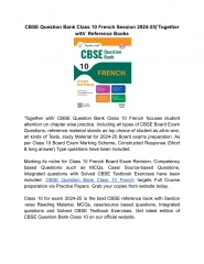Most recommended Solved CBSE Question Bank Class 10 French for language proficie