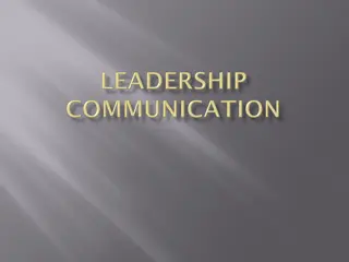 Effective Leadership Communication Strategies