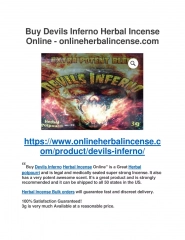 Buy Devils Inferno Herbal Incense Online - onlineherbalincense.com
