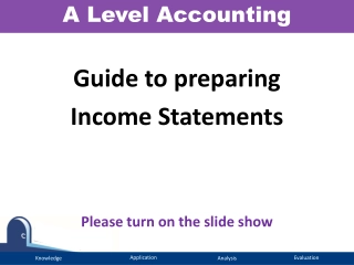 Guide to preparing Income Statements