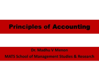 Principles of Accounting Accounting