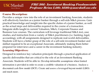 Investment Banking Associate Essentials