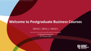 Welcome to Postgraduate Business Courses
