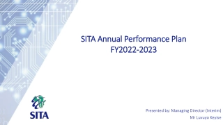 SITA Annual Performance Plan