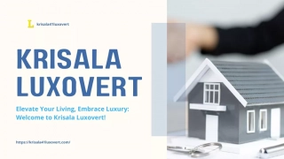 Luxurious Living Redefined: Discover Krisala Luxovert in Tathawade, Pune