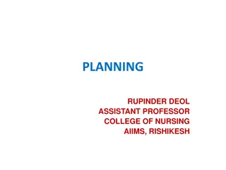 The Fundamentals of Planning in Management