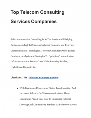 Top Telecom Consulting Services Companies