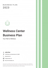 wellness center business plan