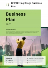 golf driving range business plan