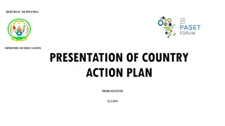 PRESENTATION OF COUNTRY ACTION PLAN