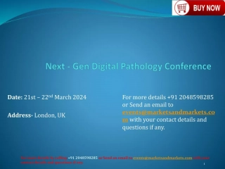 Next - Gen Digital Pathology Conference | New Technology and Advancements