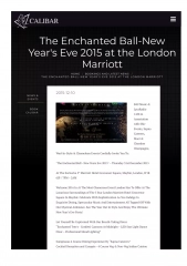The Enchanted Ball-New Year's Eve 2015 at the London Marriott