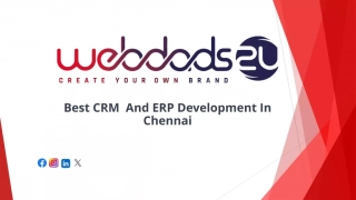 Best CRM  And ERP Development in Chennai - Webdads2U PRIVATE LIMITED