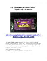Buy Bizarro Herbal Incense Online — royalstrongincenses.com