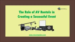 The Role of AV Rentals in Creating a Successful Event