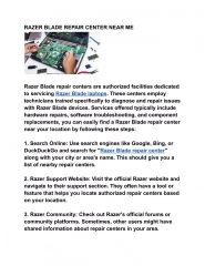 RAZER BLADE REPAIR CENTER NEAR ME