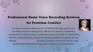 Professional Home Voice Recording Services for Premium Comfort