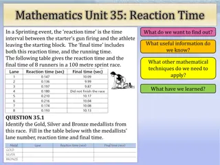 Sprinting Event - Identifying Gold, Silver, and Bronze Medallists