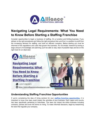 Navigating Legal Requirements_ What You Need to Know Before Starting a Staffing Franchise