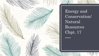 Natural Resources and Energy Conservation