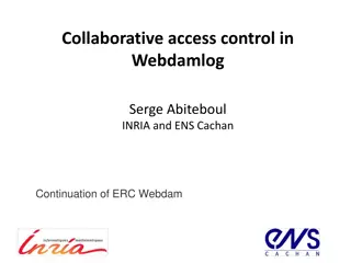 Collaborative Access Control in Webdamlog System Analysis
