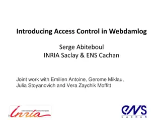 Access Control and Data Management in Webdamlog