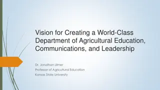 A Vision for Excellence in Agricultural Education, Communications, and Leadership