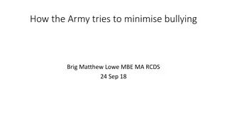 Strategies to Combat Bullying in the Military