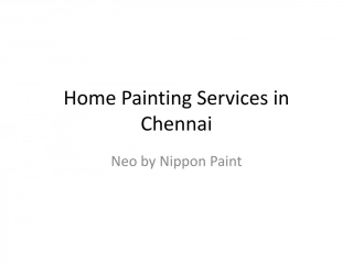 Home Painting Services in Chennai