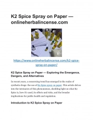 K2 Spice Spray on Paper — onlineherbalincense.com