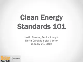 Clean Energy Standards and SRECs in State Policies