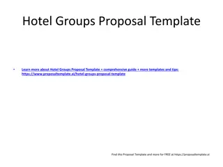 Comprehensive Hotel Groups Proposal Template