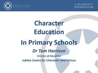 Nurturing Character Education in Primary Schools
