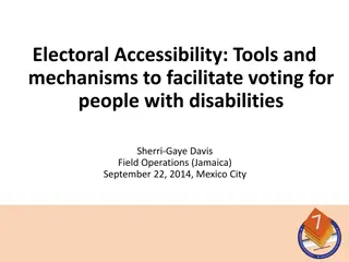 Enhancing Electoral Accessibility for People with Disabilities in Jamaica