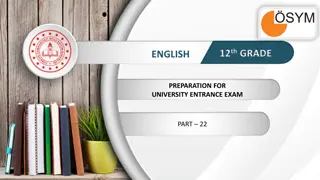 12th Grade English Preparation for University Entrance Exam - Part 22