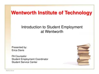 Student Employment Programs at Wentworth Institute of Technology