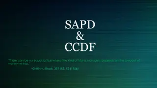 Ensuring Equal Justice through the SAPD and CCDF Programs in Idaho