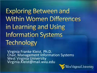 Gender Differences in Information Systems Technology