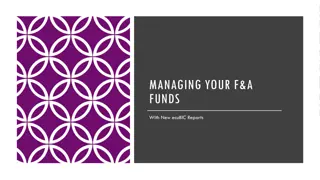 Managing Your F&A Funds with New ecuBIC Reports