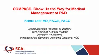 Comprehensive Medical Management of Peripheral Arterial Disease (PAD)