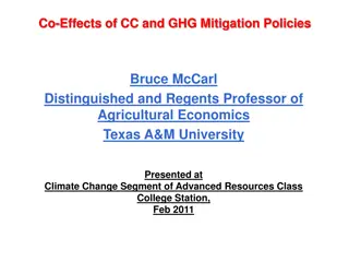 Co-Effects of Climate Change and GHG Mitigation Policies